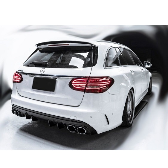 Difusor Trasero Y Embellecedores De Escape Para Mercedes Clase C Coupé C205/A205 (Estilo AMG)
